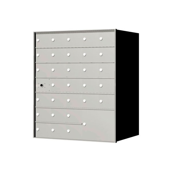 Florence Mfg Co Florence 4B+ Horizontal Mailbox, 38-13/16" H, 30 Mailboxes, 1 Parcel, Front Load, USPS 140075PLA - main